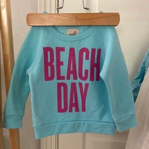 Peek Blue and Pink Sweatshirt Vibrant Casual Style